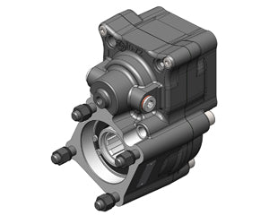 Volvo 'I'-Shift and 'M'-Drive Rear-Mounted PTO with ISO 4-Bolt Output – Air Operated, Max Torque 500 Nm, Includes Mounting Kit