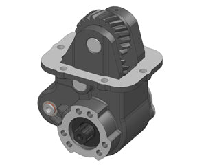 Eaton Left-Side Mounted PTO with Uni 3-Bolt Output - Air Operated, Max Torque 250 Nm, Includes Mounting Kit