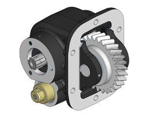 Fuso M070S0-OD Left-Side Mounted PTO with Uni 3-Bolt Output – Air Operated, Max Torque 250 Nm, Includes Mounting Kit