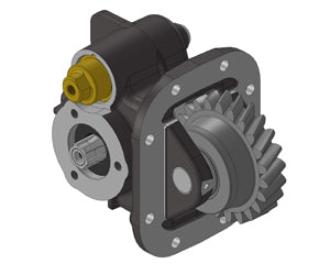 Hino LJ06S (8.189) Left-Side Mounted PTO with Uni 3-Bolt Output – Air Operated, Max Torque 250 Nm, Includes Mounting Kit