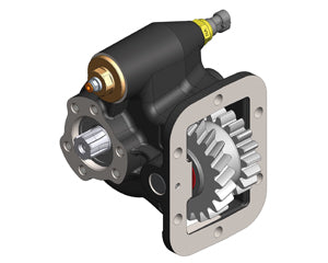 Hyundai T060S6 Left-Side Mounted PTO with Uni 3-Bolt Output – Air Operated, Max Torque 200 Nm, Includes Mounting Kit