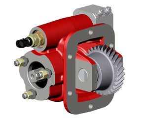 Hino H260 Left-Side Mounted PTO with Uni 3-Bolt Output – Vacuum Operated, Max Torque 200 Nm, Includes Mounting Kit