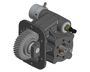 Hino RE61 Left-Side Mounted PTO with Uni 3-Bolt Output – Vacuum Operated, Max Torque 250 Nm, Includes Mounting Kit