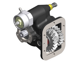 Hyundai T060S6 Left-Side Mounted PTO with Uni 3-Bolt Output – Vacuum Operated, Max Torque 200 Nm, Includes Mounting Kit