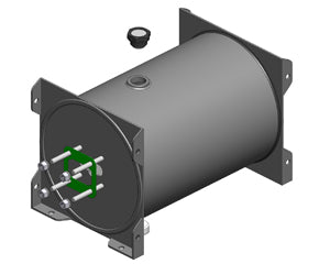 TIP Series Steel Powder Coated with Incorporated Mounts - 21 litre Capacity