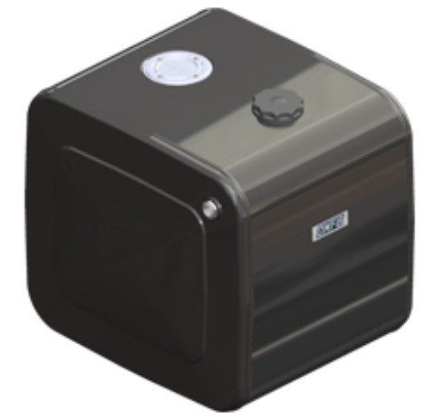 BRS Series Steel Powder Coated with Side Mount Brackets - 250 litre Capacity