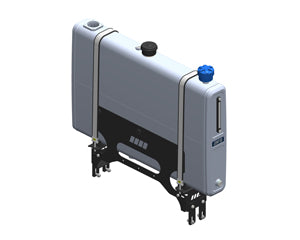 VERTICAL SLIM Series Aluminium Hydraulic Tanks with Mount Bracket - 180 litre Capacity