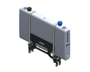 VERTICAL SLIM Series Aluminium Hydraulic Tanks with Mount Bracket - 250 litre Capacity