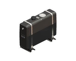 VERTICAL Series Steel Powder Coated Hydraulic Tanks with Mount Brackets - 160 litre Capacity