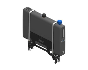 VERTICAL SLIM Series Steel Powder Coated Hydraulic Tanks with Mount Bracket - 200 litre Capacity