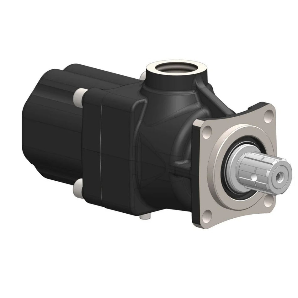 OMFB DARK Series ISO 4-Bolt Piston Pump – 28cc / 350 Bar